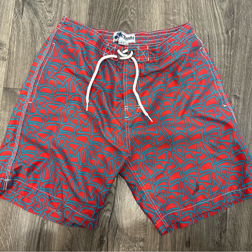 Men's Swim Shorts with Optical Illusion Design